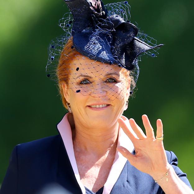 Sarah Ferguson, en la boda del príncipe Harry y Meghan Markle. 