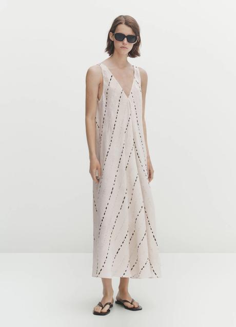 Vestido estampado de Massimo Dutti (99,99 euros)