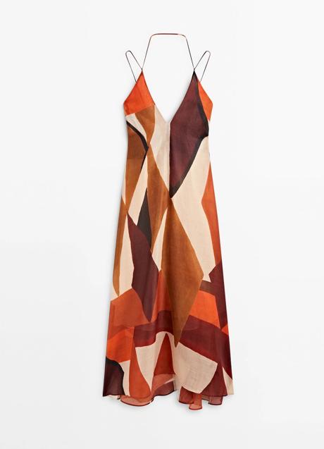 Vestido estampado de Massimo Dutti (9,99 euros)