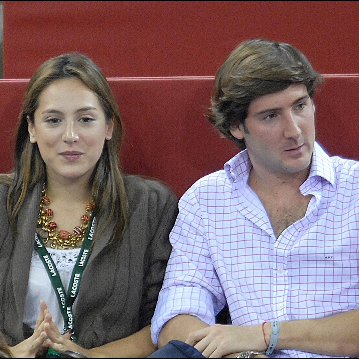 Tamara Falcó y Marco Noyer en el Master de tenis de Madrid en 2007./gtres