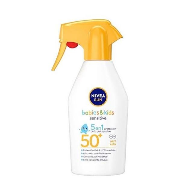 Babies & Kids Sensitive Protect SPF50+ de Nivea. Precio: 21,86 euros