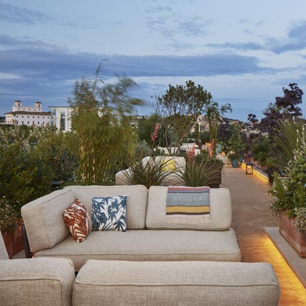 La terraza tiene unas vistas de 360 grados sobre Roma.