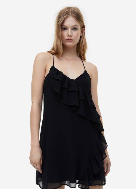 Vestido corto negro