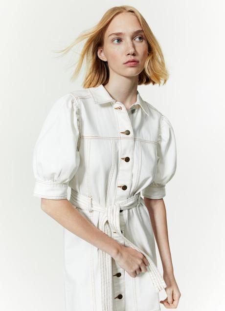 Vestido blanco de H&M (39,99 euros)