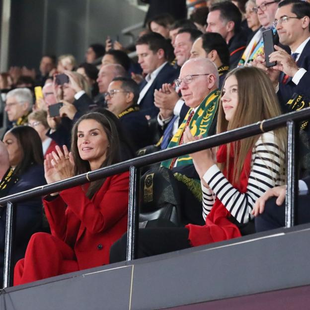 Letizia y Sofía en la grada de la final del Mundial.