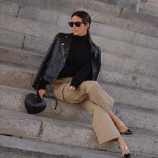 Las cazadoras efecto piel más de moda que llevan todas las influencers para otoño