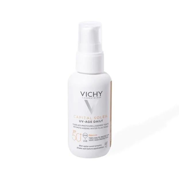 Capital Soleil Uv Age Protector Solar con Color de Vichy.