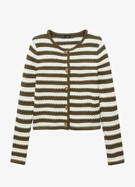 Chaqueta de rayas de Mango (39,99 euros)