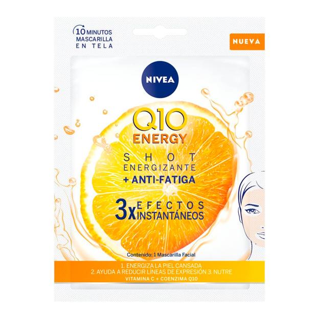 Mascarilla con vitamina C Q10 de Nivea.