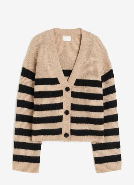 Chaqueta de punto con rayas de H&M (29,99 euros)