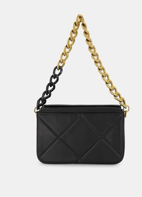 Bolso negro acolchado de Tintoretto, 59,99 euros.