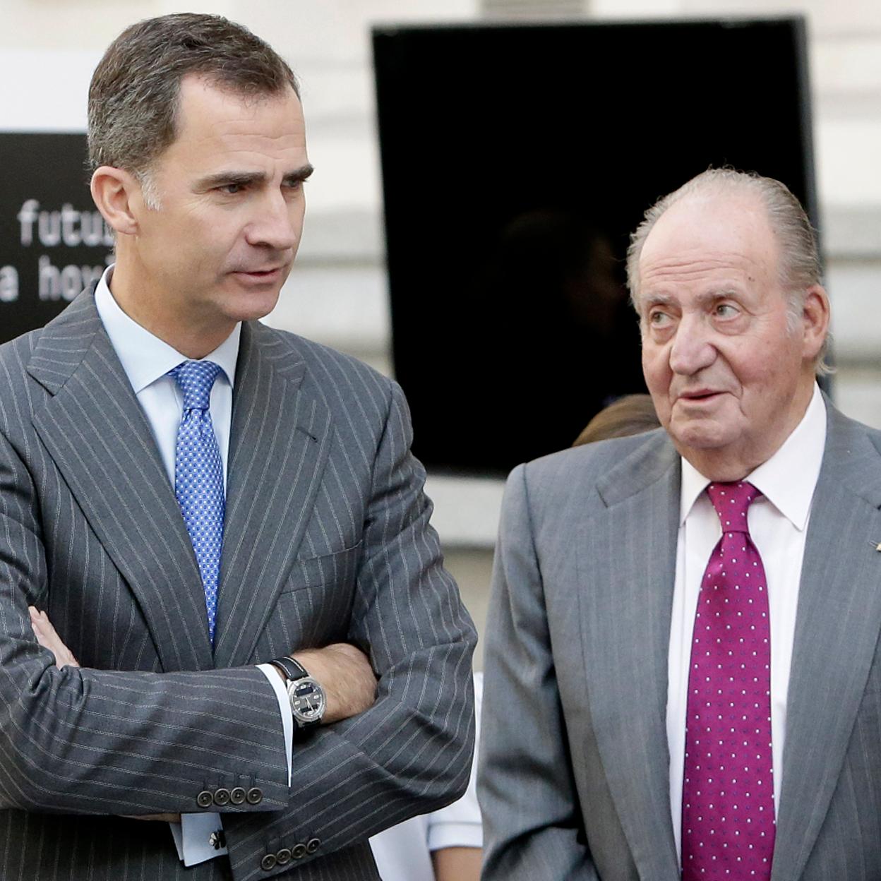 El rey Juan Carlos I y Felipe VI. //GTRES