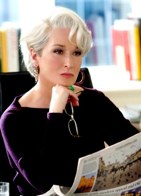 Meryl Streep en su papel de Miranda Priestly en 'El diablo viste de Prada'. Foto: Gtres