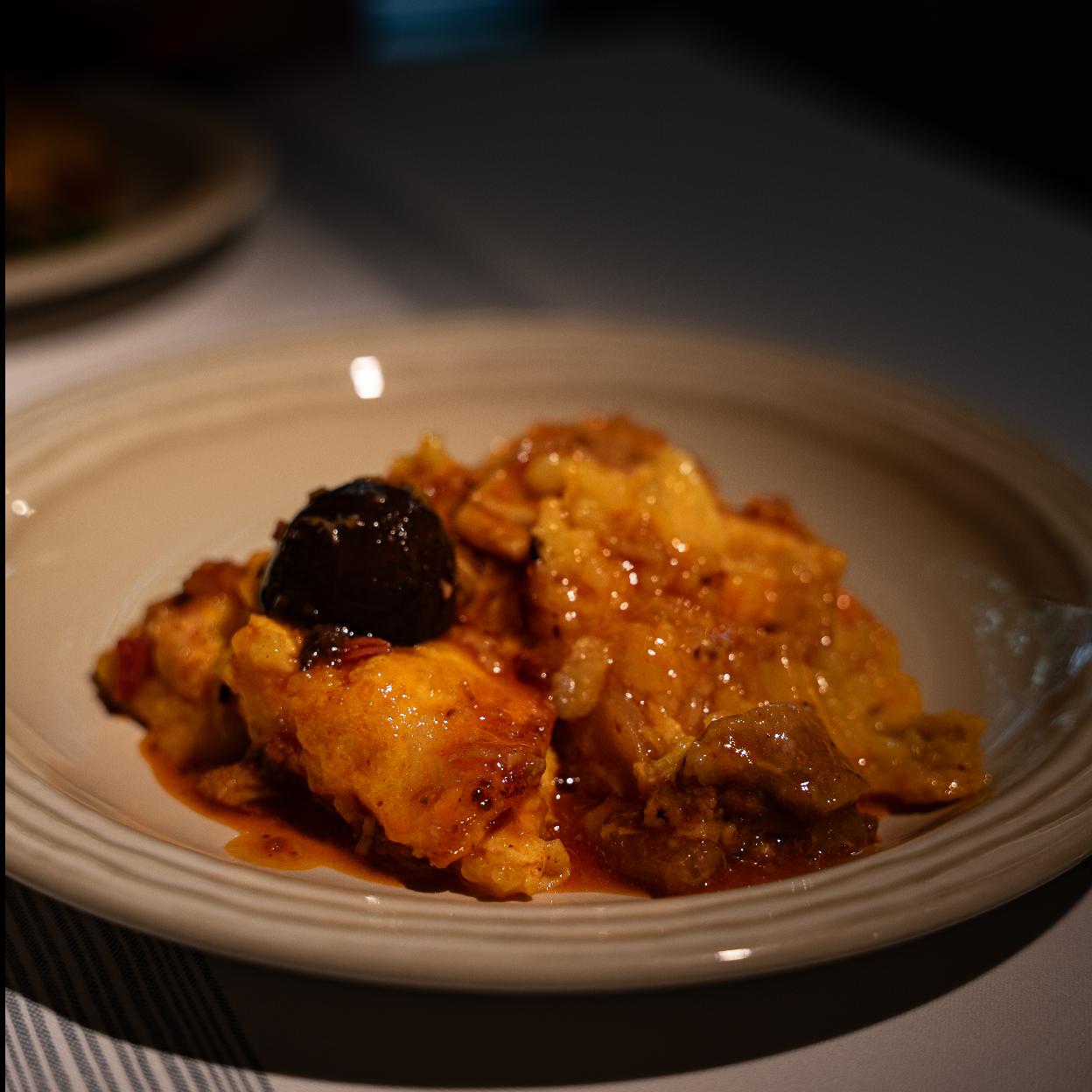 La tortilla guisada con callos de Las tortillas de Gabino/Luca López