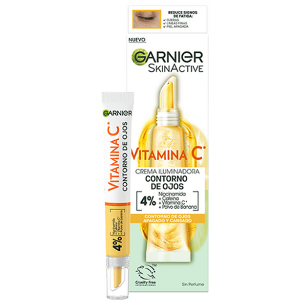 Garnier Crema Contorno de Ojos con Vitamina C.