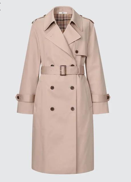 Gabardina de Uniqlo, 129,90 euros.