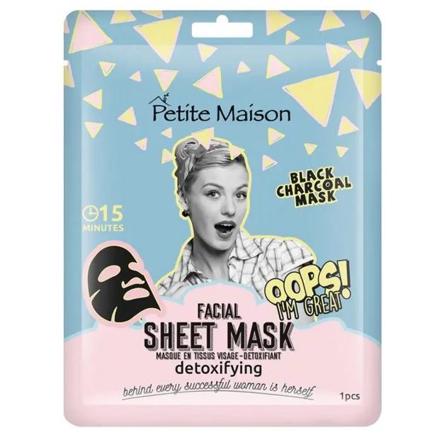 Petite Maison Sheet Mask Detoxifying Mascarilla Facial Purificante.