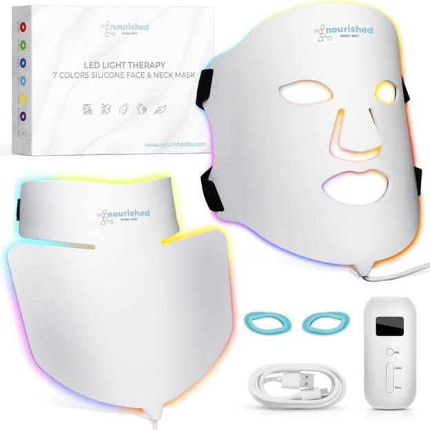 Terapia de Luz de Máscara Facial LED de Nourishe.