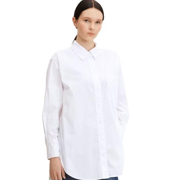 Tom Tailor Camisa de mujer oversize, 49,99 euros.