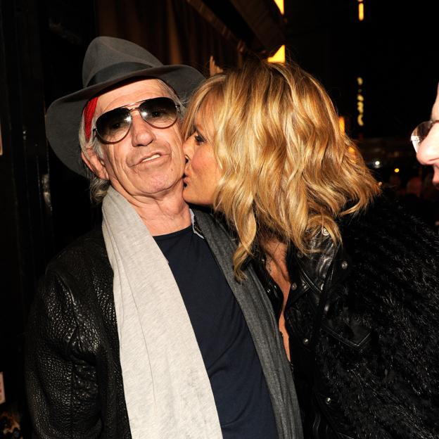 Keith Richards y su mujer Patti Hansen.