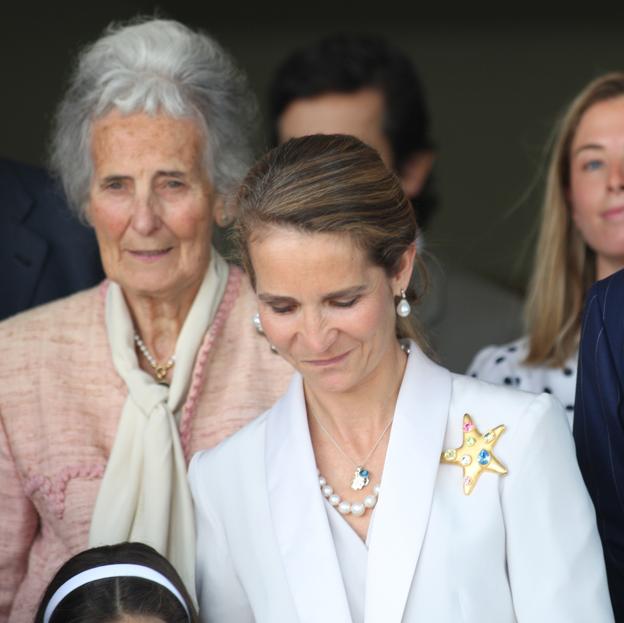 La infanta Elena, con la que fuera su suegra.