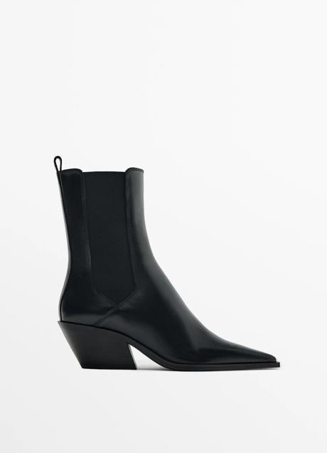 Botines negros de Massimo Dutti (99,95 euros euros)