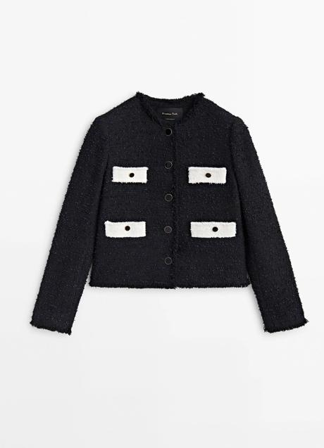 Chaqueta negra de Massimo Dutti (129 euros)