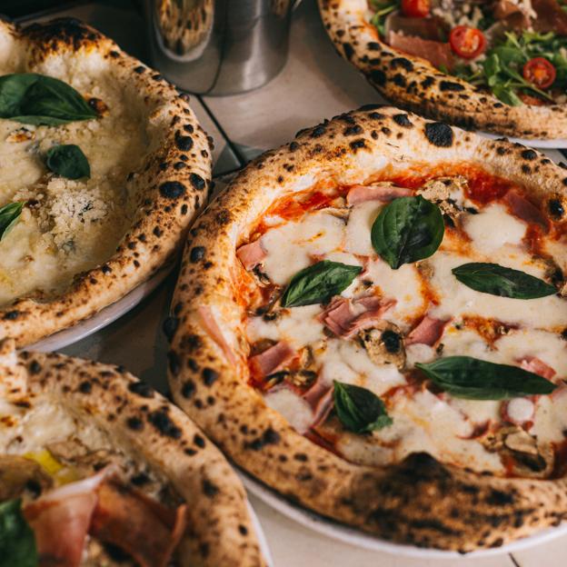 Algunas de las pizzas de Grosso Napoletano, la Mejor cadena de pizza artesanal según los premios 50 Top Pizza.