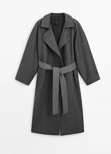 Abrigo gris de Massimo Dutti (299 euros)