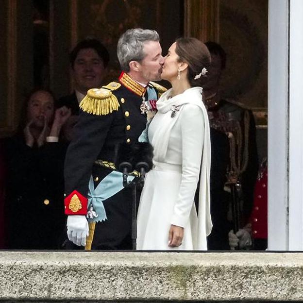 Federico y Mary de Dinamarca , el día de su proclamación como nuevos reyes de la nación.