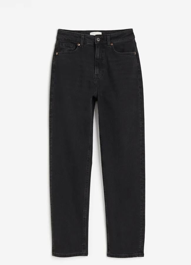 Slim Mom High Ankle Jeans negro, 27,99 euros.