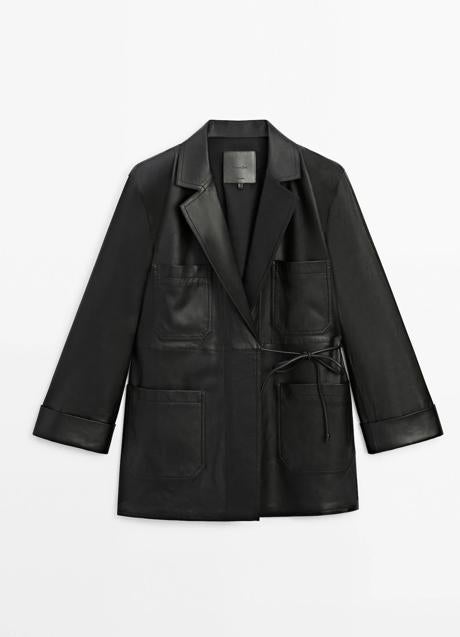 Chaqueta de piel Massimo Dutti (299 euros)