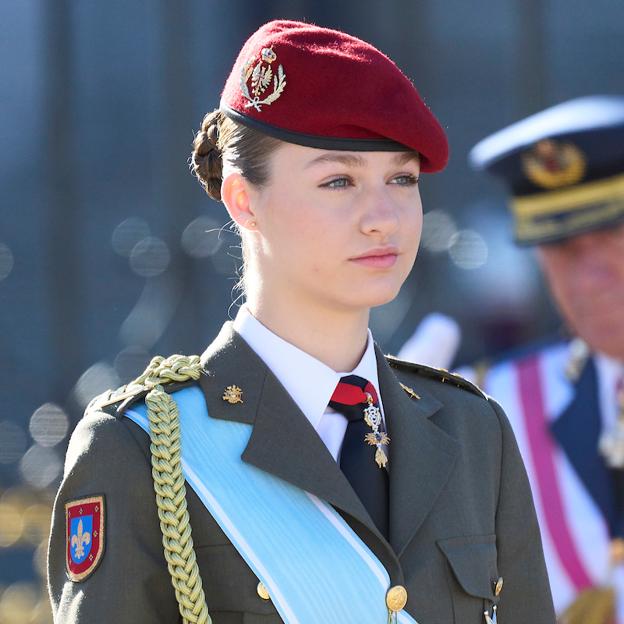 La princesa Leonor durante la Pascua Militar de 2024.