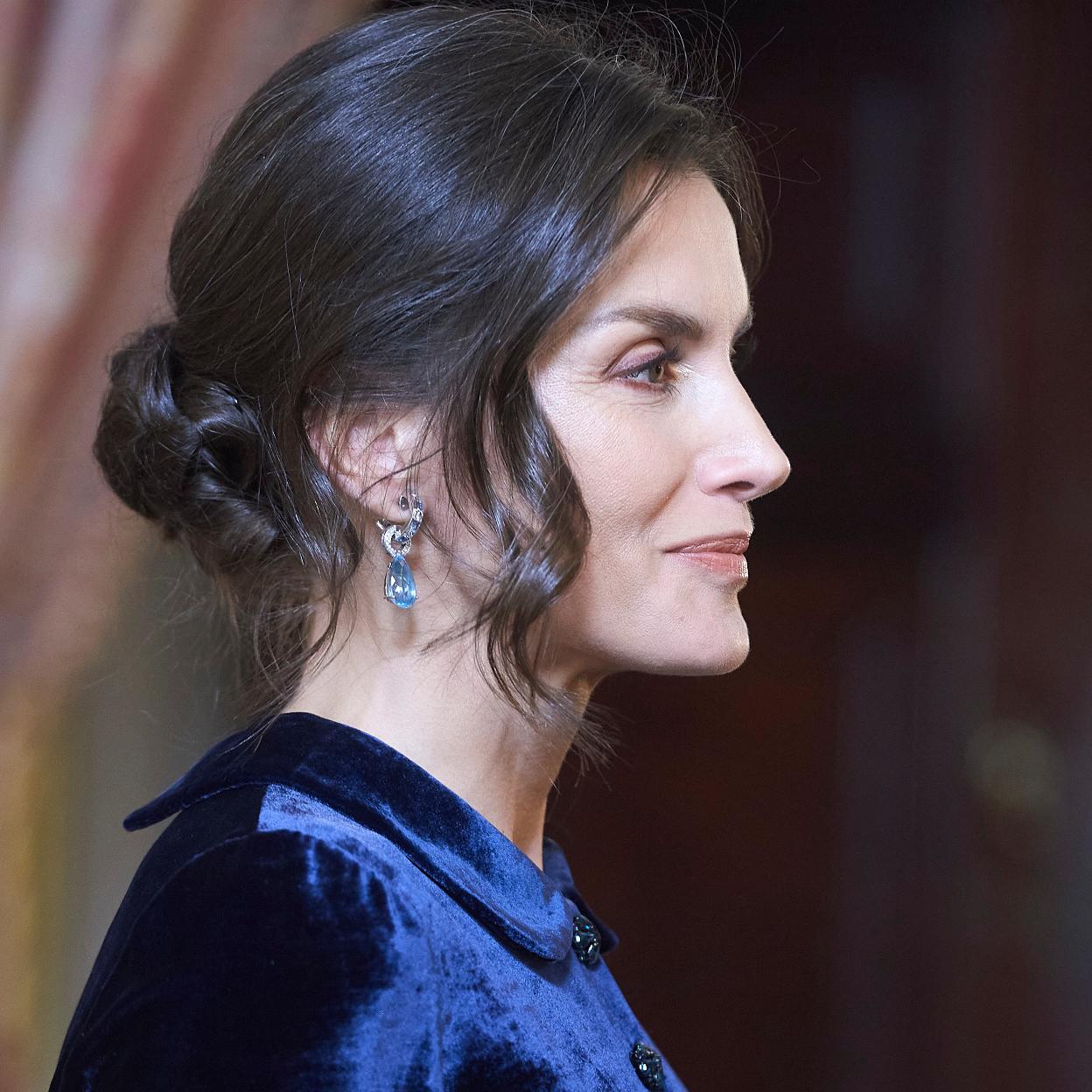 La reina Letizia en la recepción anual al Cuerpo Diplomático de 2020./limited pictures