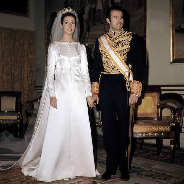 Carmen Martínez-Bordiú, el día de su boda con Alfonso de Borbón.