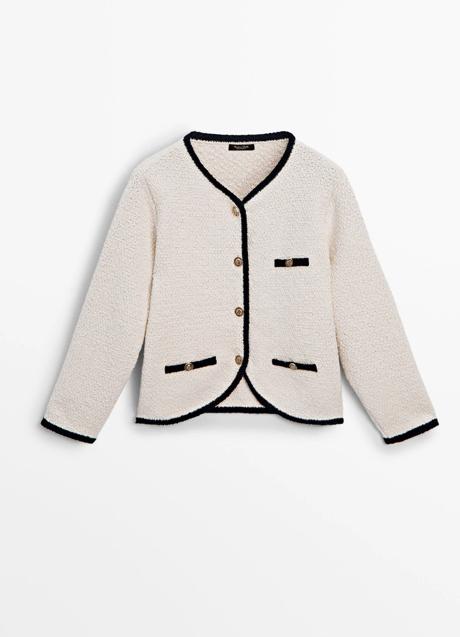 Chaqueta bicolor de Massimo Dutti (89,99 euros)