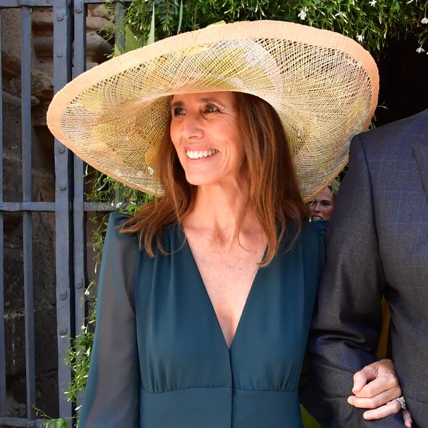 María Carrión, en la boda de Claudia Osborne. 