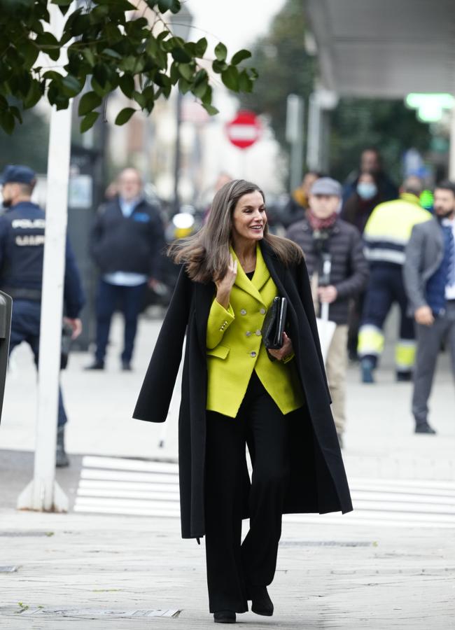 El look de invierno de la reina Letizia para una reunión de trabajo. / LIMITED PICTURES