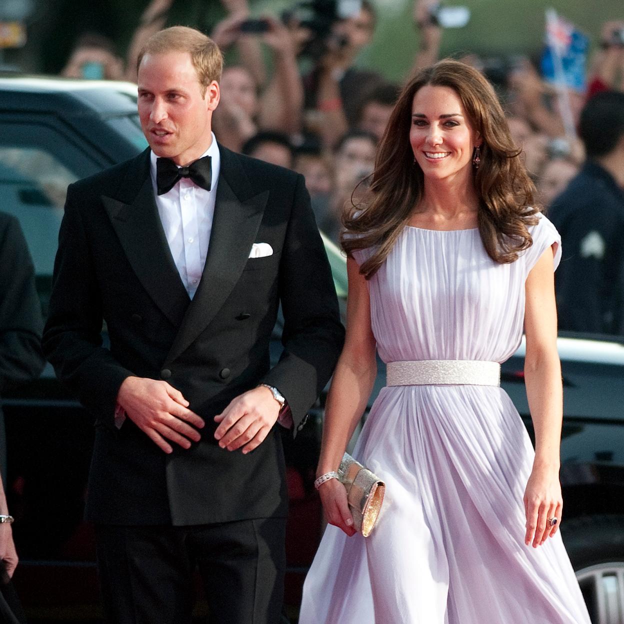 Kate Middleton y Guillermo de Gales en los Premios BAFTA./Getty