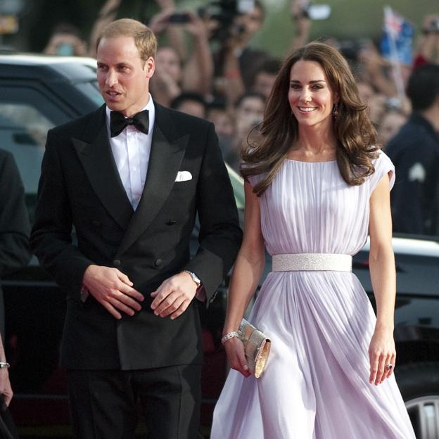 Kate Middleton y Guillermo de Gales en los Premios BAFTA.