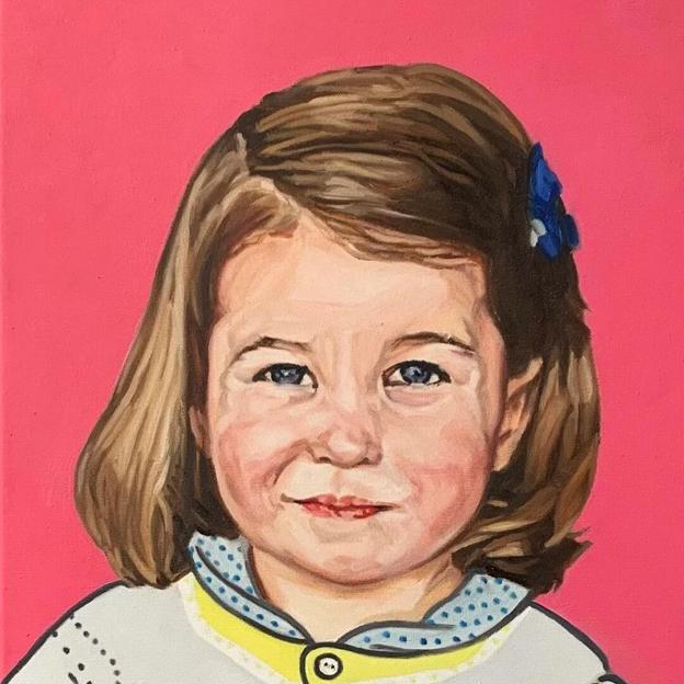 El retrato de la princesa Charlotte. 