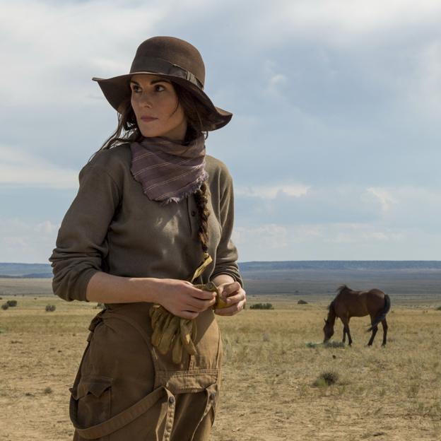 Michelle Dockery como Alice Fletcher en una imagen de la miniserie de Netflix, Godless. 