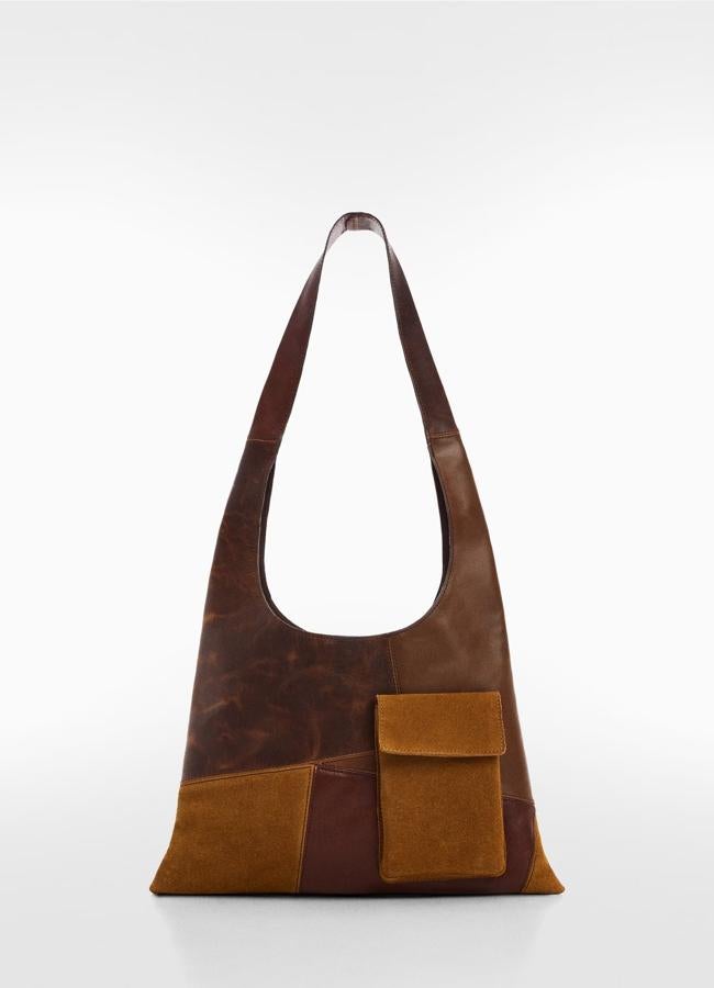 Bolso de piel de Mango, 59,99 euros.