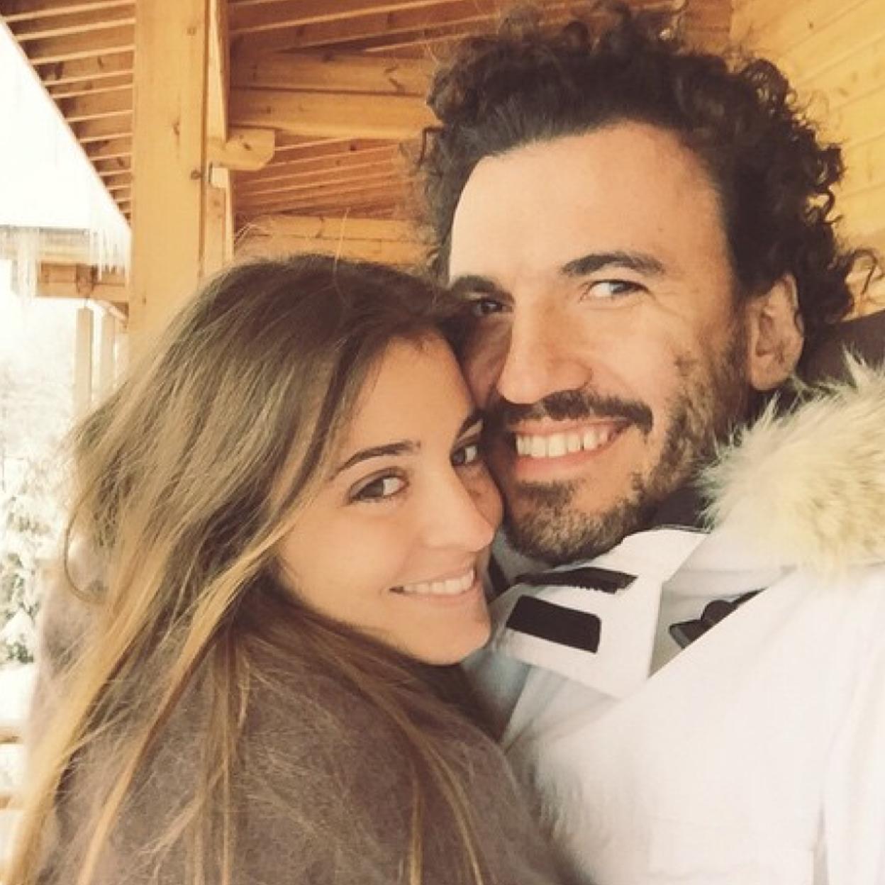 Gabriela Palatchi, hija mayor del fundador de Pronovias, junto a su pareja Ediz Elhadef. /instagram