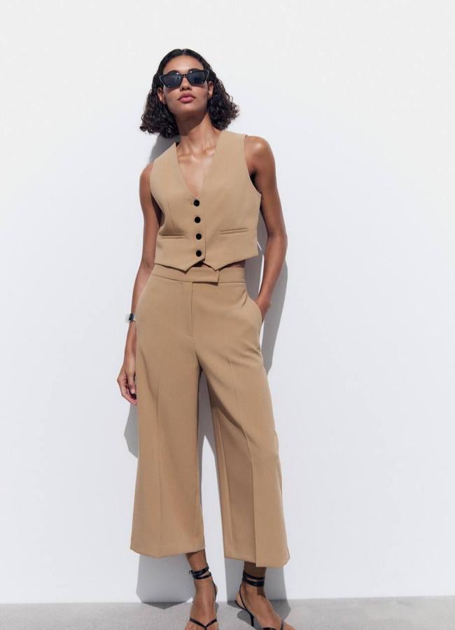 Pantalones culotte de traje