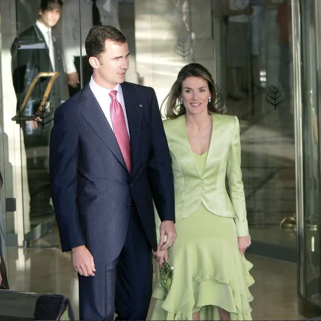 Felipe y Letizia en la boda de Hamza de Jordania.