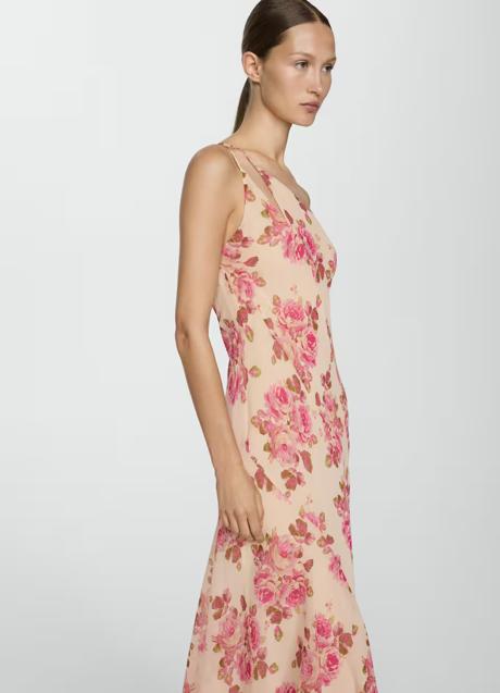 Vestido estampado con flores de Mango (69,99 euros)