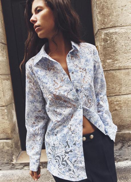 Camisa estampada de Zara (39,99 euros)