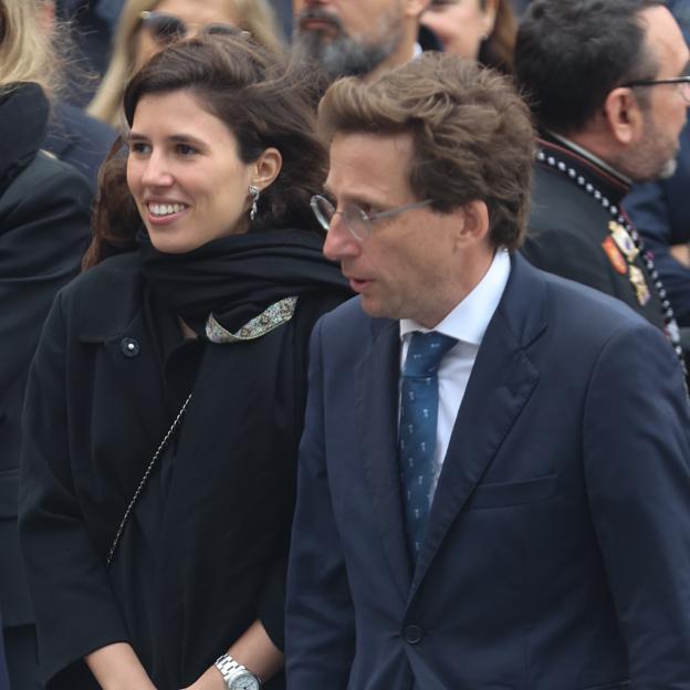 Teresa Urquijo y Almeida, en la Semana Santa de Málaga. 