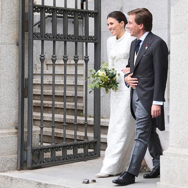 Teresa Urquijo y Almeida en el día de su boda.